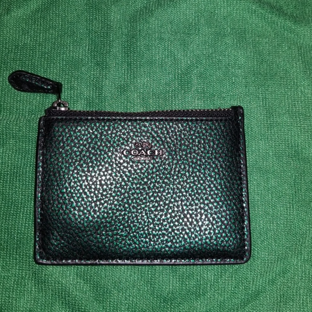 Coach metallic key/card holder